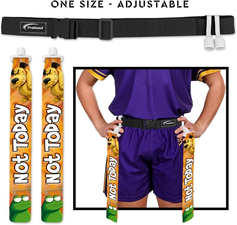Trained Custom Flag Football Belt Set Includes 2 Pop Flag Football Flags and Belt | Durable Adult Flag Football Belts - Image 3
